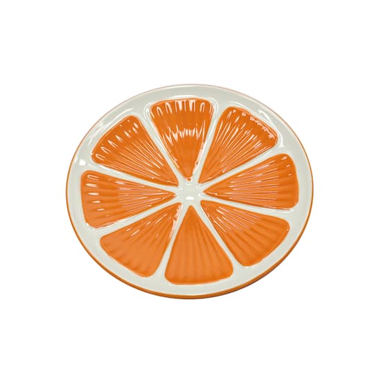 6&#x22; Orange Ceramic Appetizer Plate by Celebrate It&#xAE;